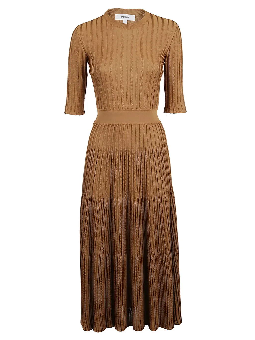 Pleated Midi Dress