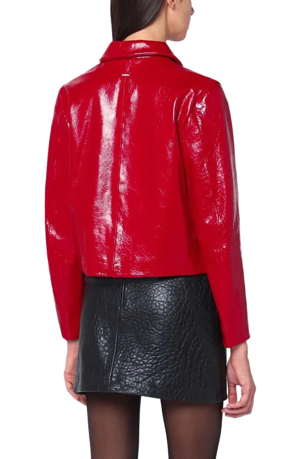Glossy Cropped Jacket
