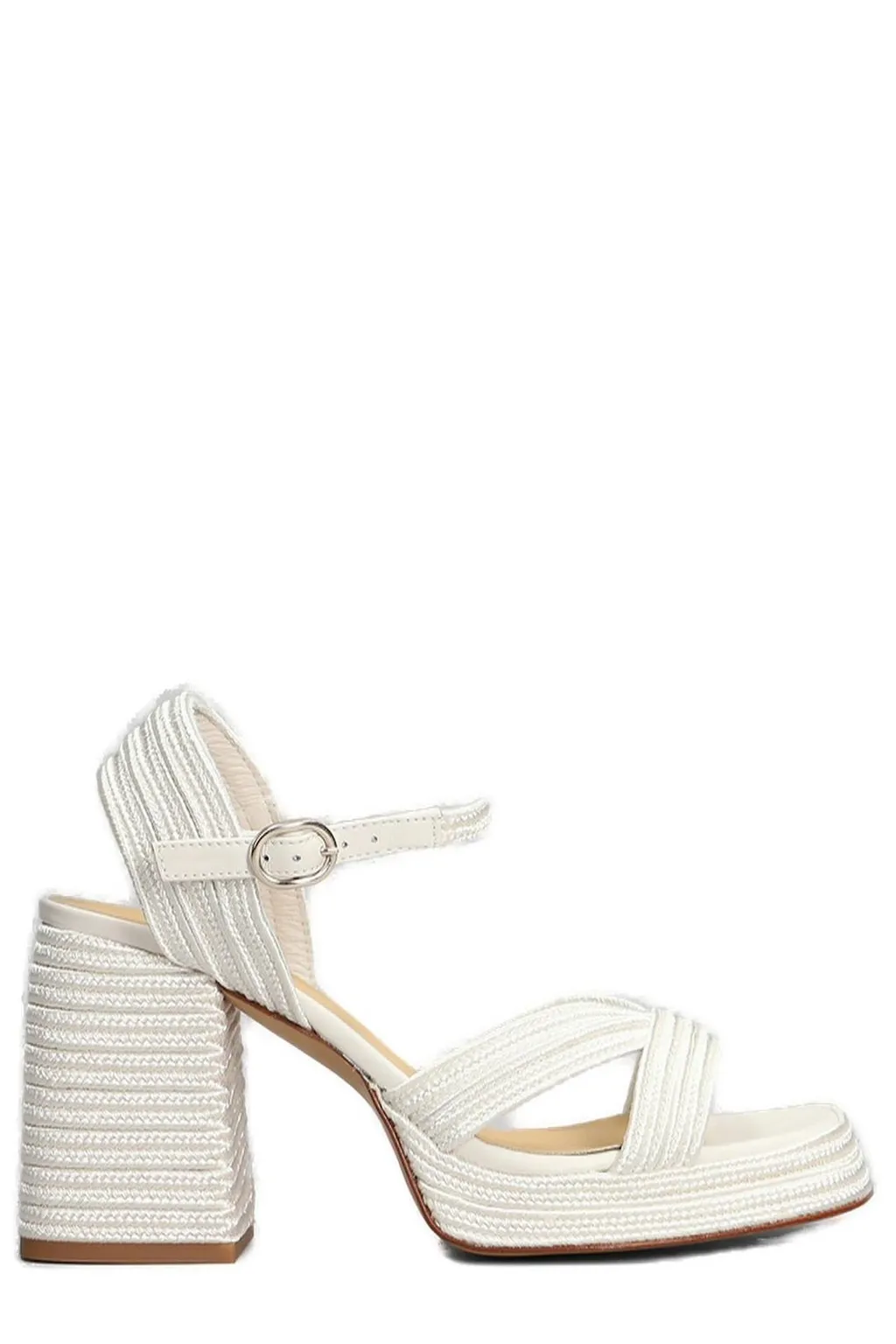 Valle Interwoven Metallic Slingback Sandals
