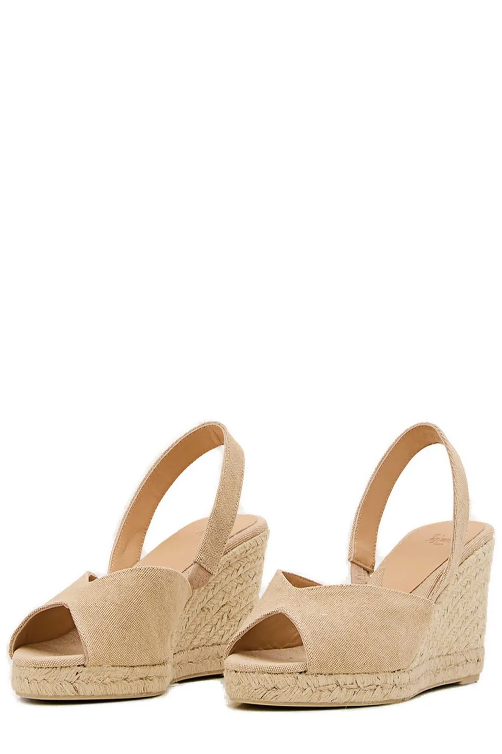 Brisa Slingback Peep Toe Wedge Espadrilles