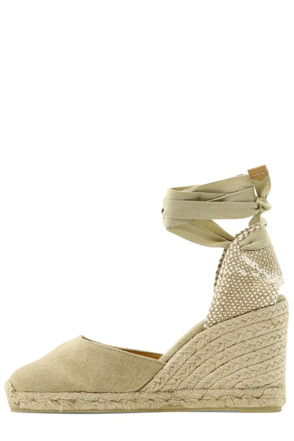 Round Toe Tie-Fastened Espadrilles