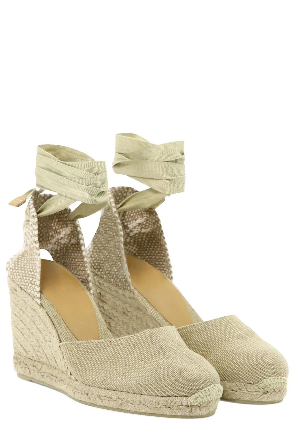 Round Toe Tie-Fastened Espadrilles
