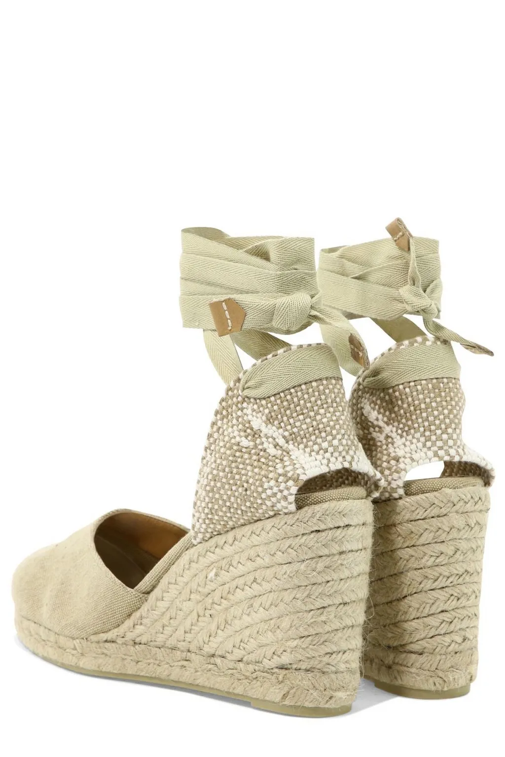 Round Toe Tie-Fastened Espadrilles