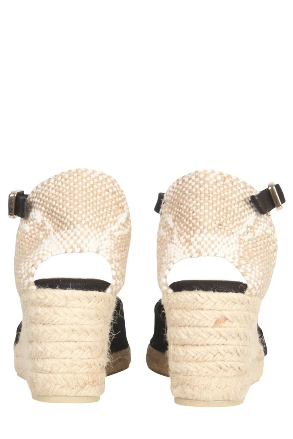 Buckle Fastened Mid Wedge Heeled Espadrilles