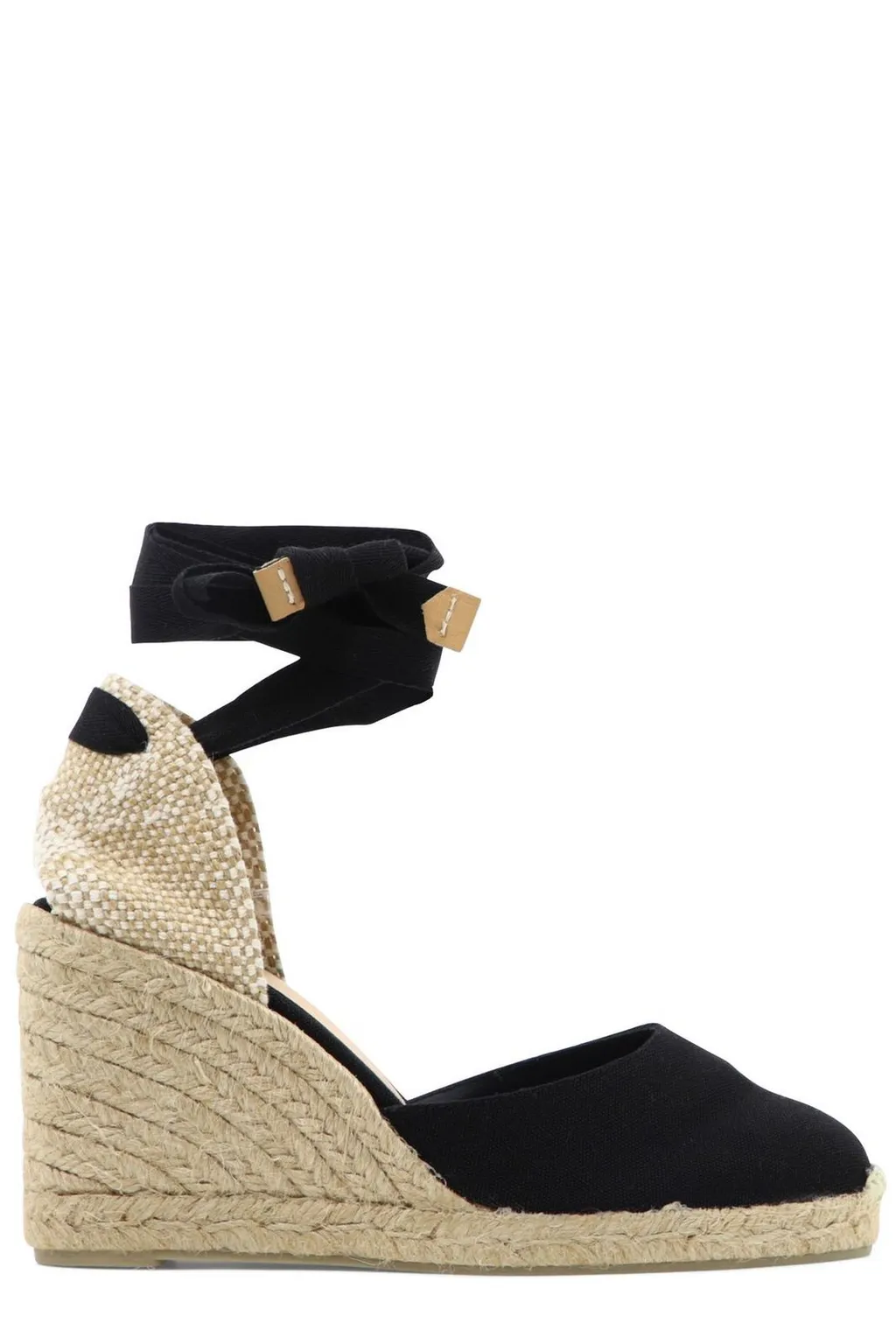 Carina Ankle-Tie Wedge Pumps