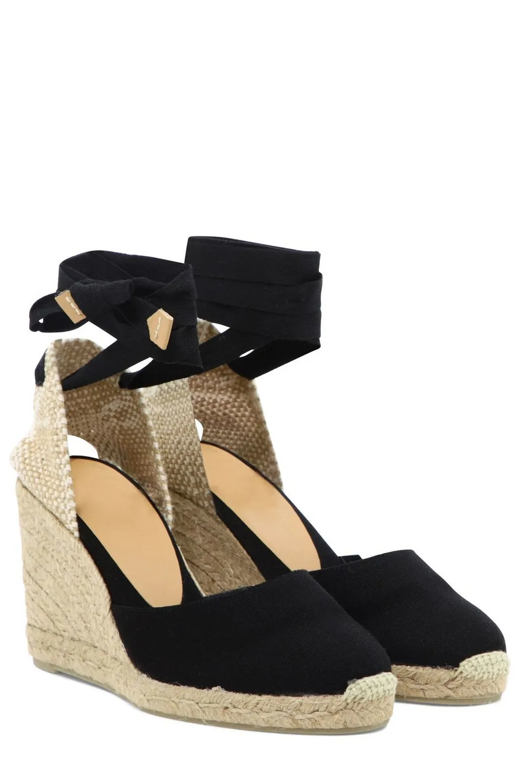 Carina Ankle-Tie Wedge Pumps