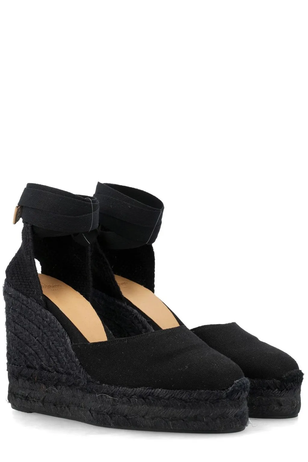 Carina Wedge Ankle-Strap Espadrilles