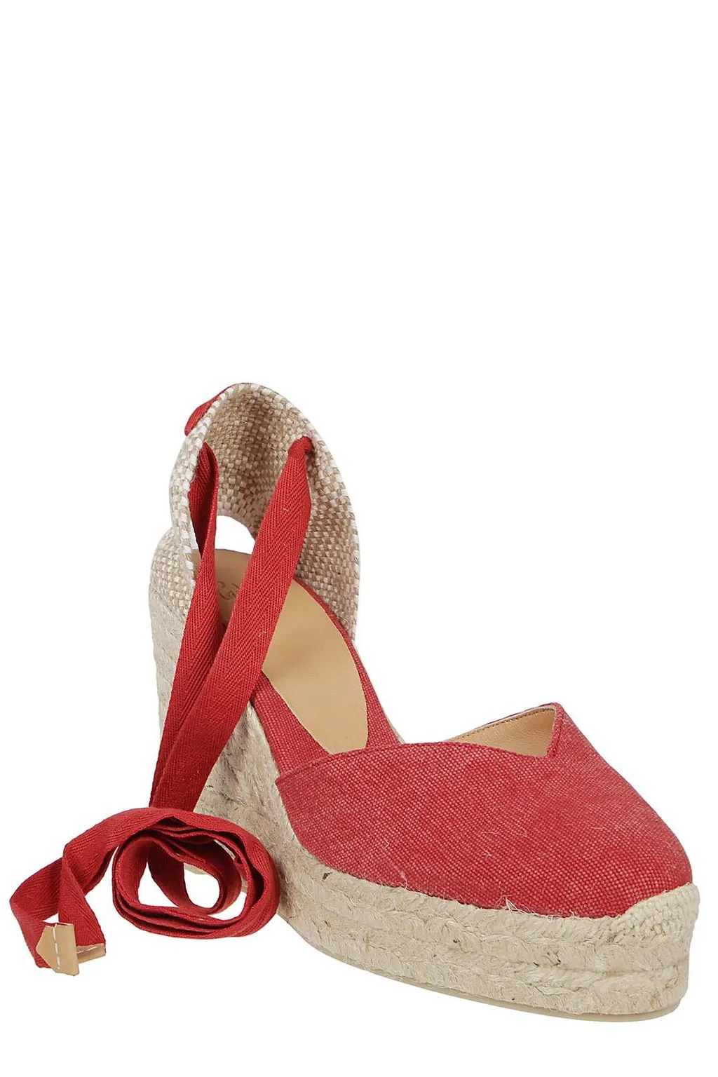 Iconic Chiara Lace-Up Wedge Espadrilles