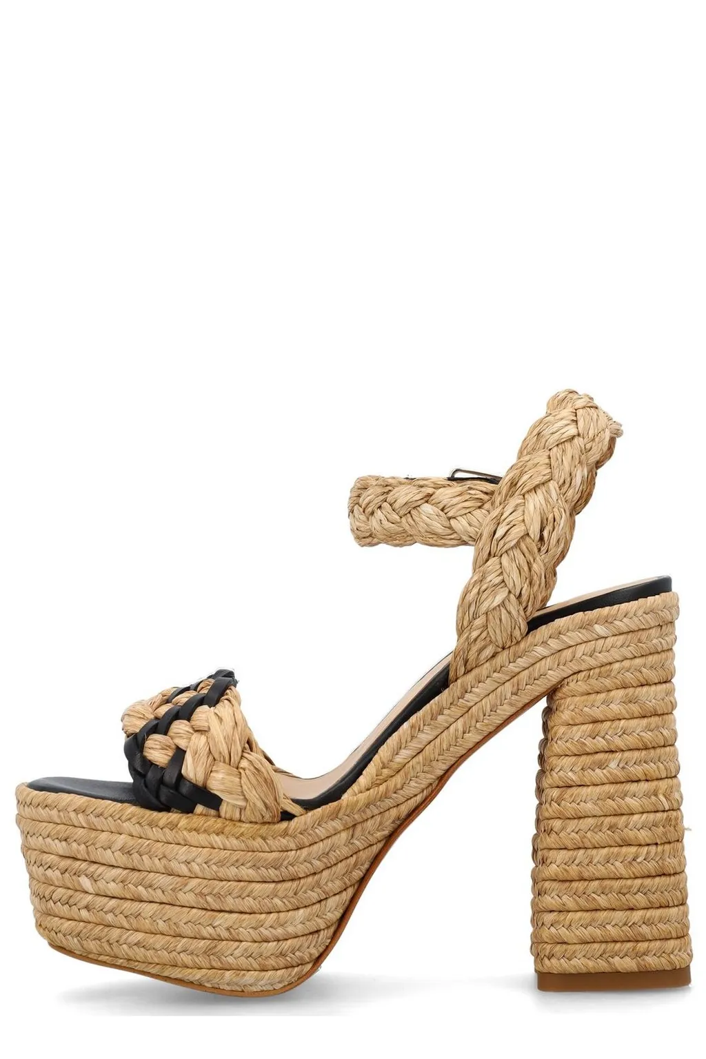 Agnes Braided Strap Block Heel Sandals