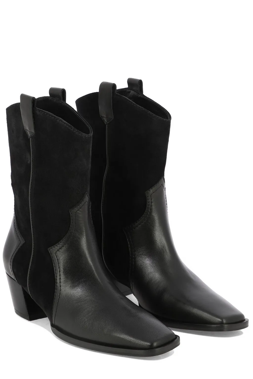 Denise Square Toe Cowboy Ankle Boots