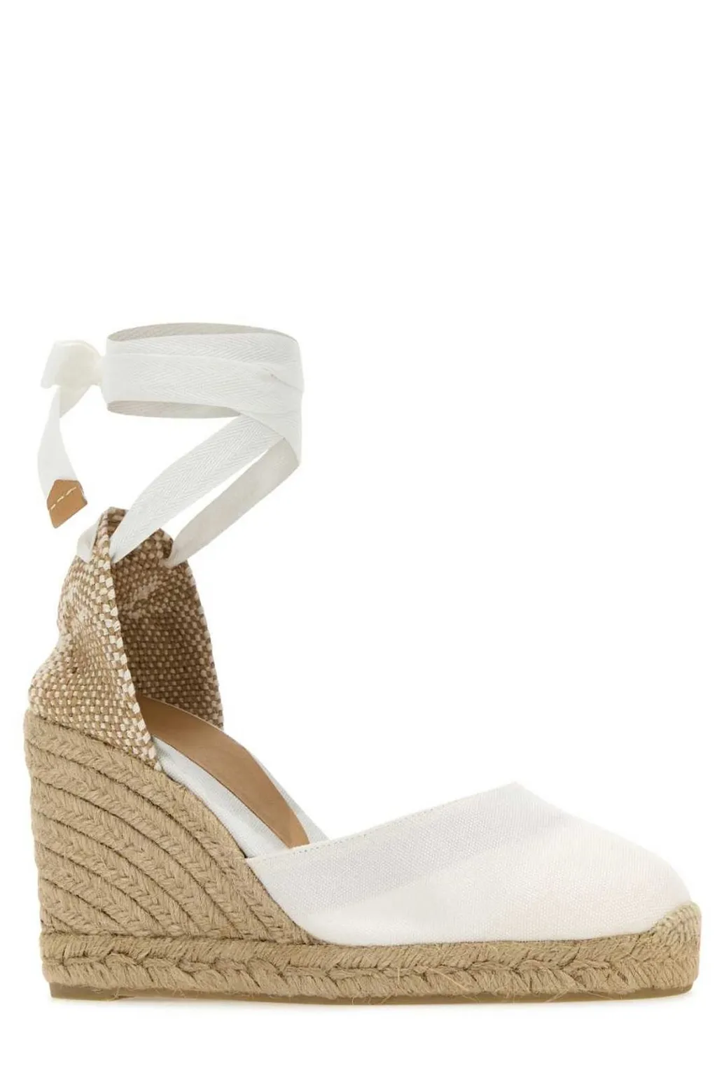 Almond Toe Ankle-Strap Wedge Espadrilles