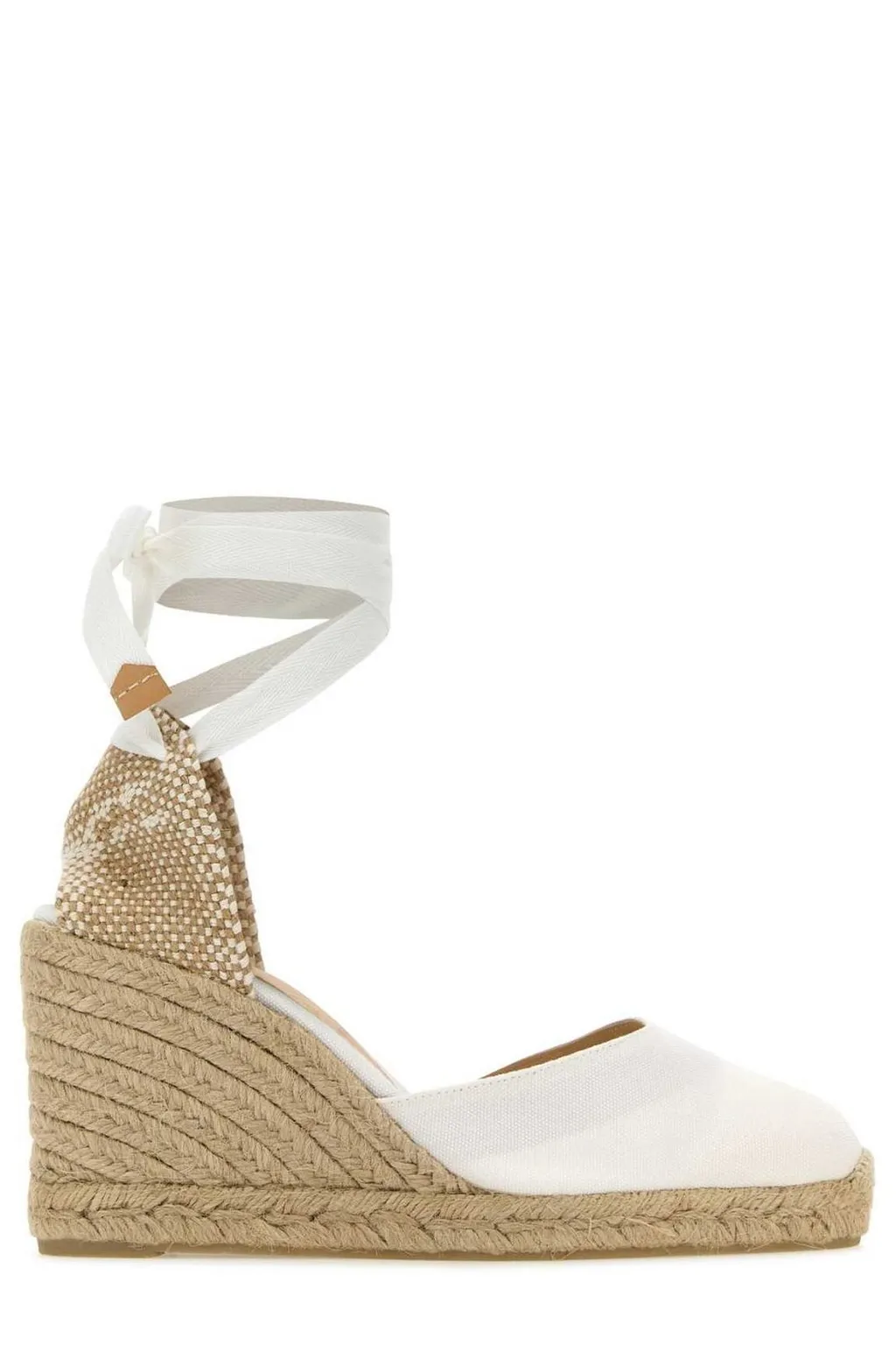 Almond Toe Ankle-Strap Wedge Espadrilles
