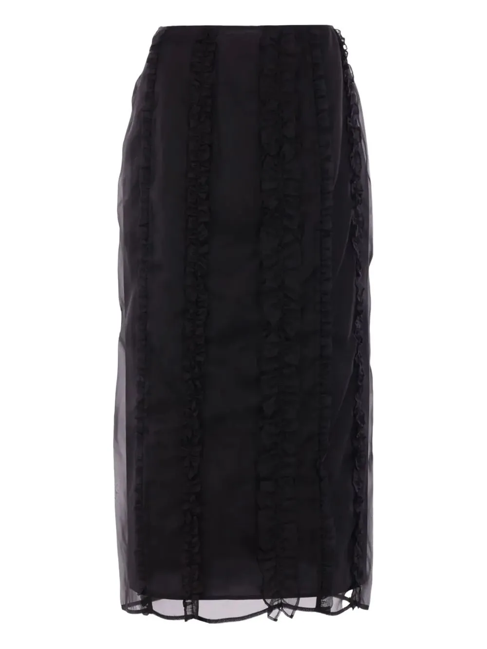 Ruffled Midi Skirt
