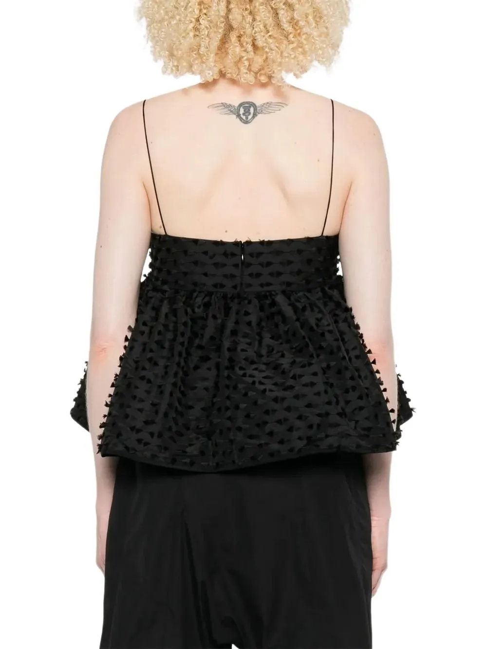 Fil Coupe Peplum Top