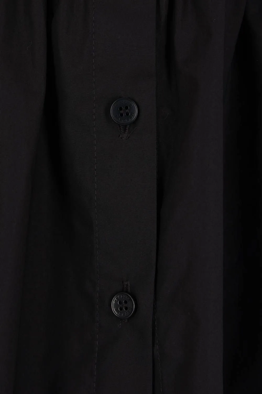 Ruched Poplin Shirt