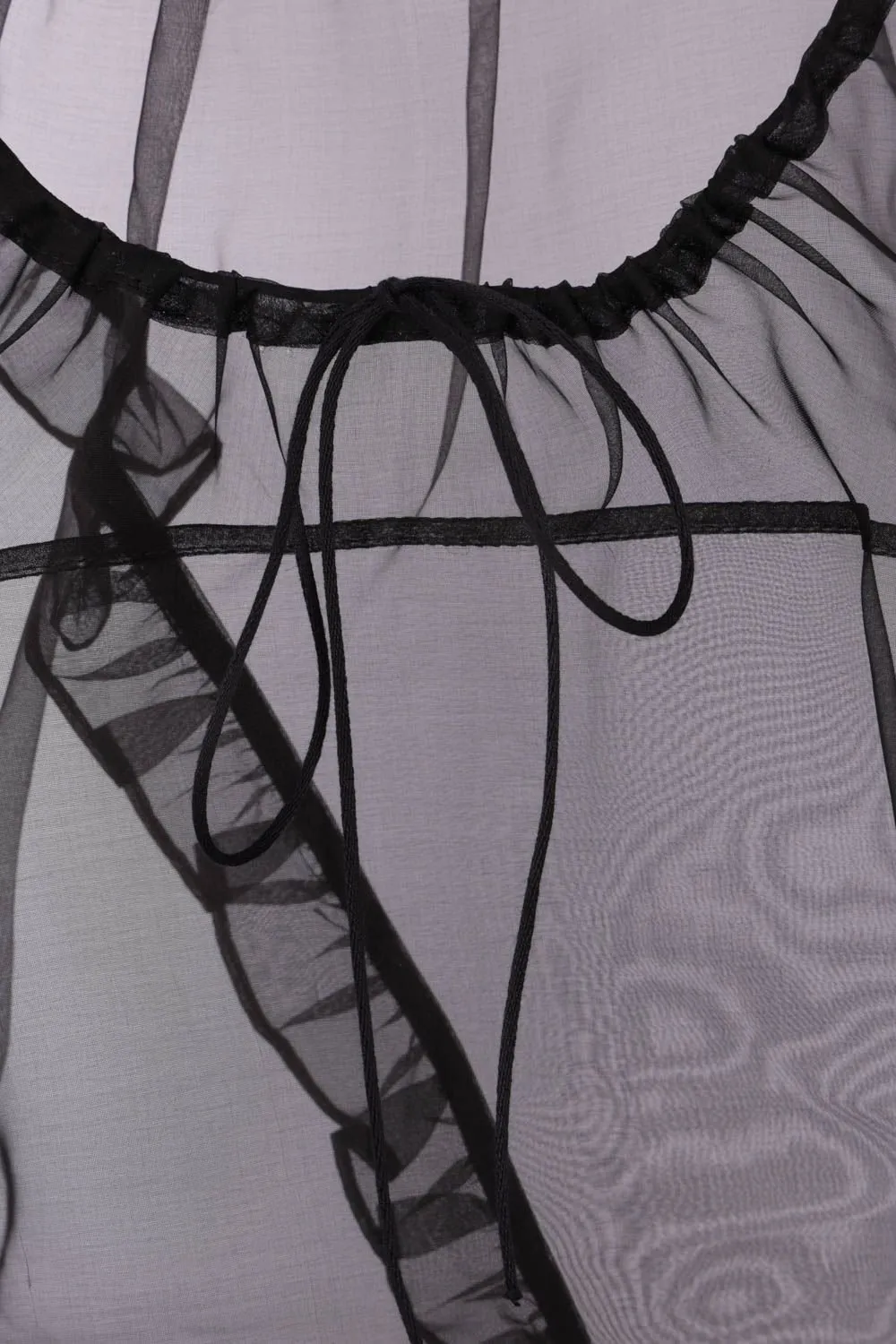 Ruffled Organza Top