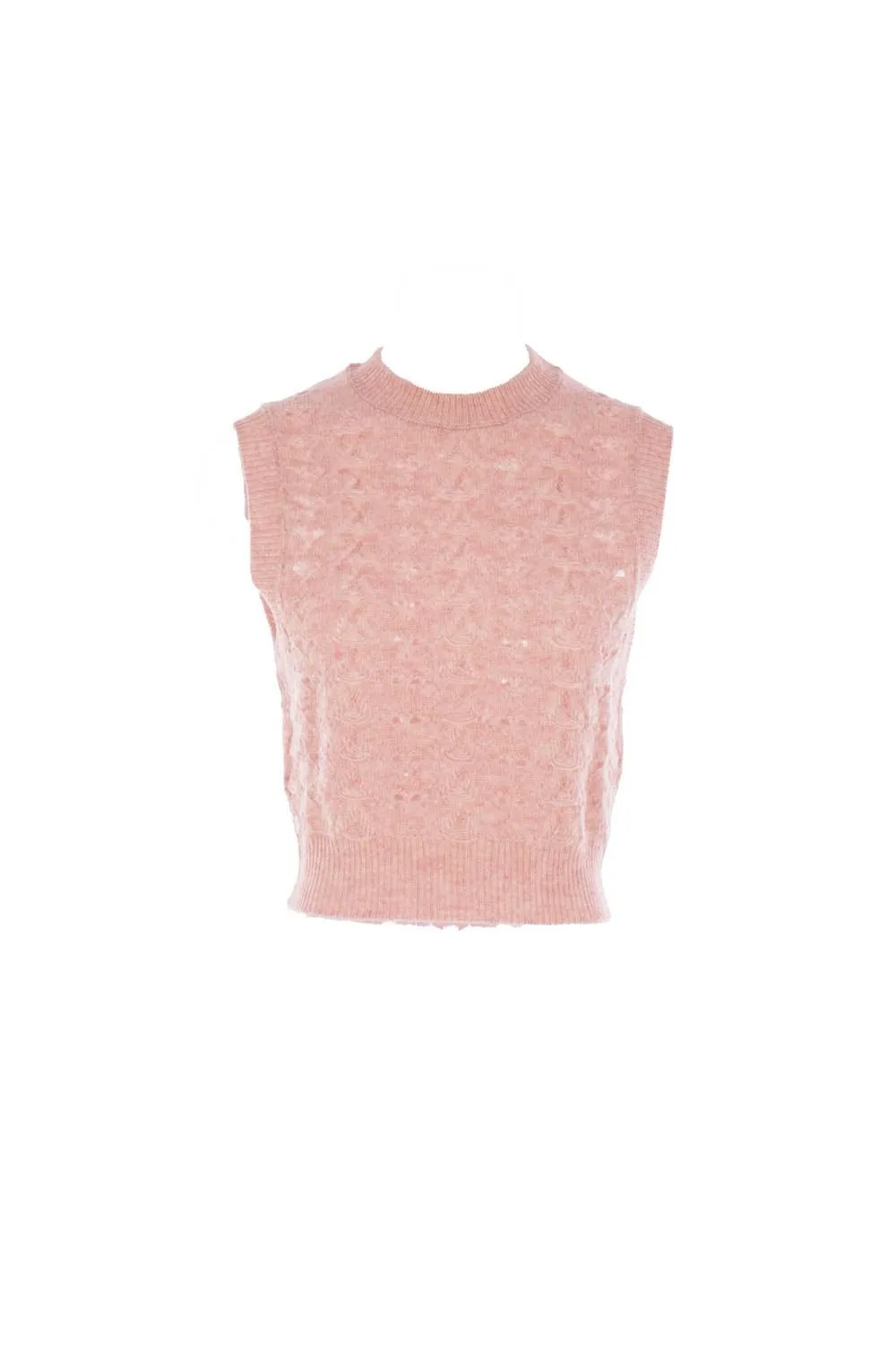Textured Knit Vest