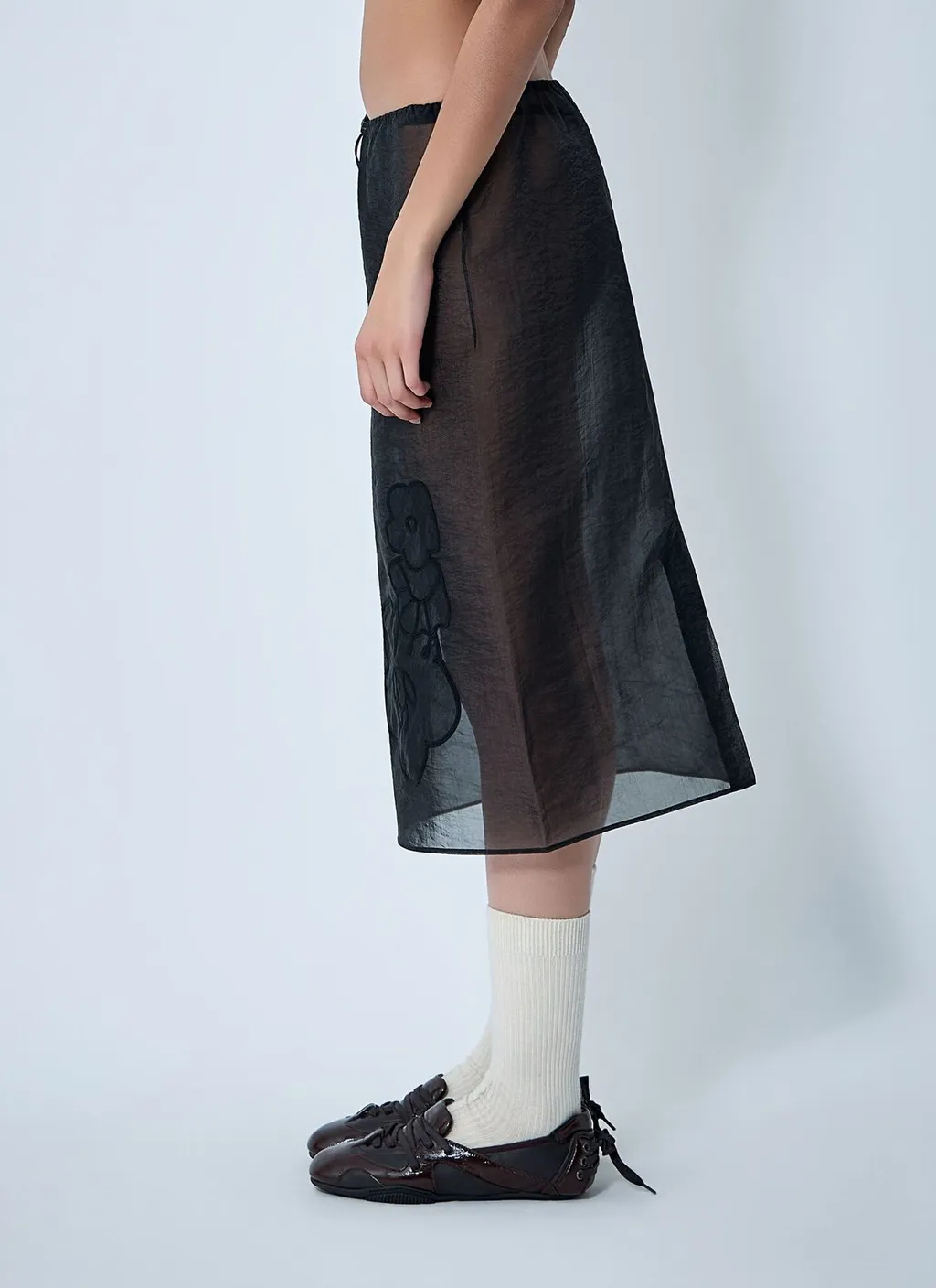 Bambi Drawstring Midi Skirt
