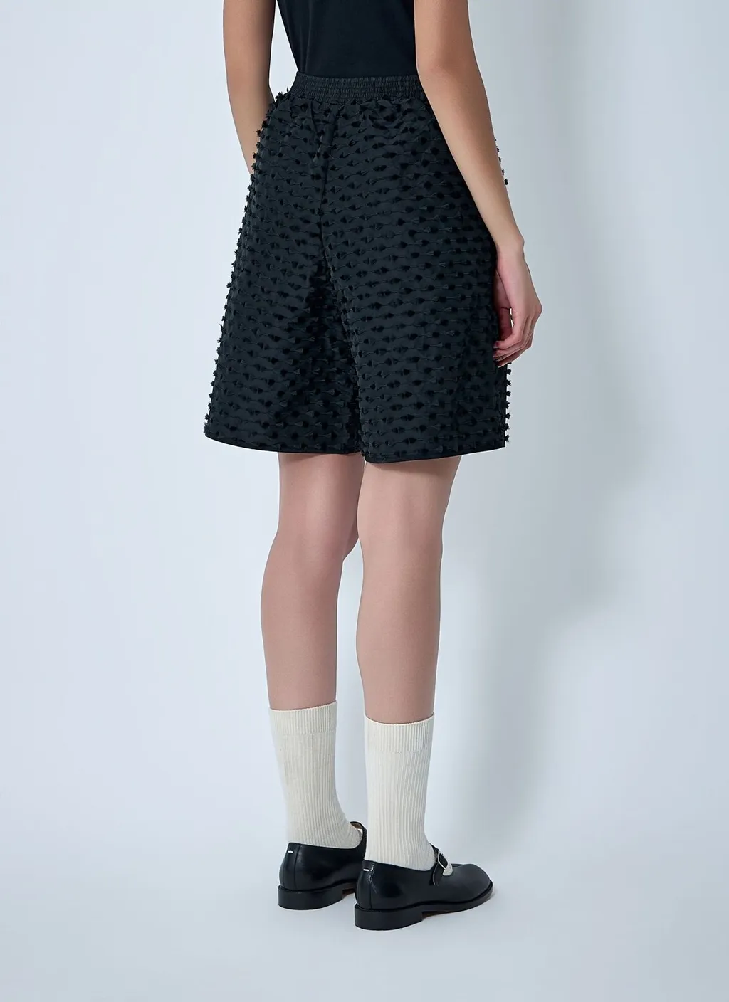 Textured Drawstring Shorts
