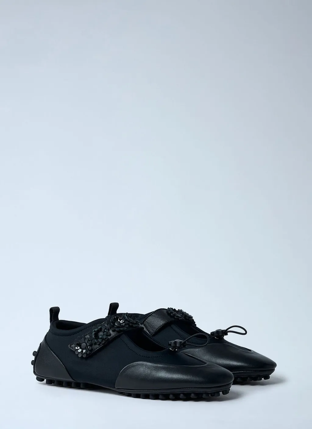 Sporty Mary Jane Flat Shoes