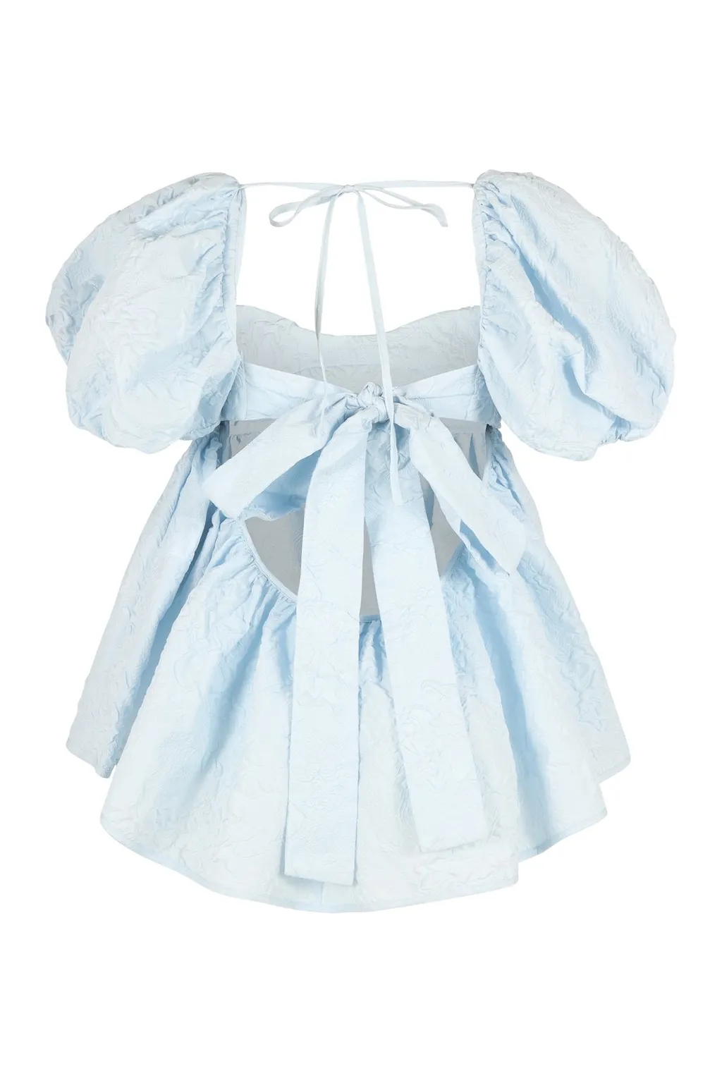 Gathered Puff Sleeve Dress