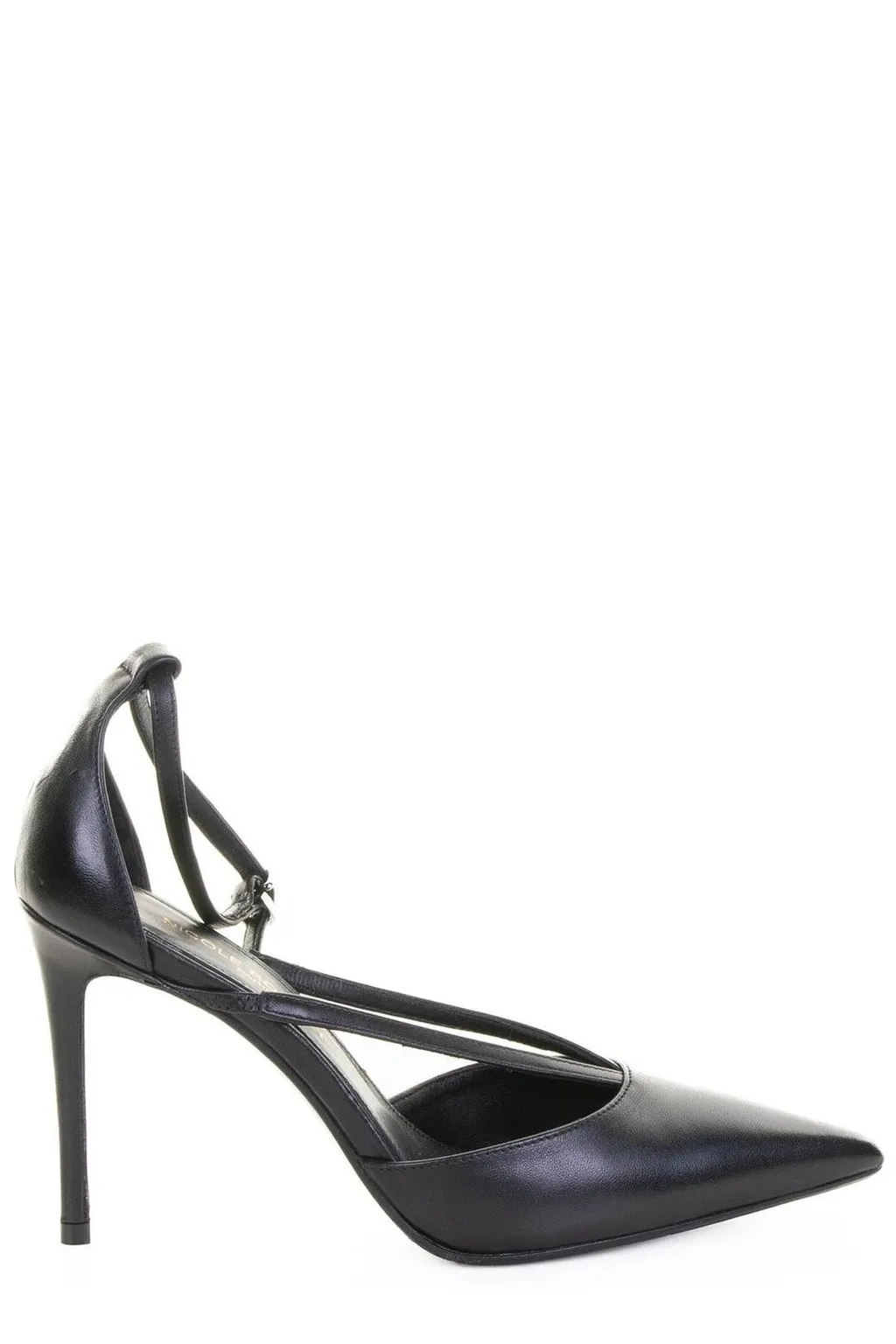 Pointed-Toe Ankle Strap Pumps