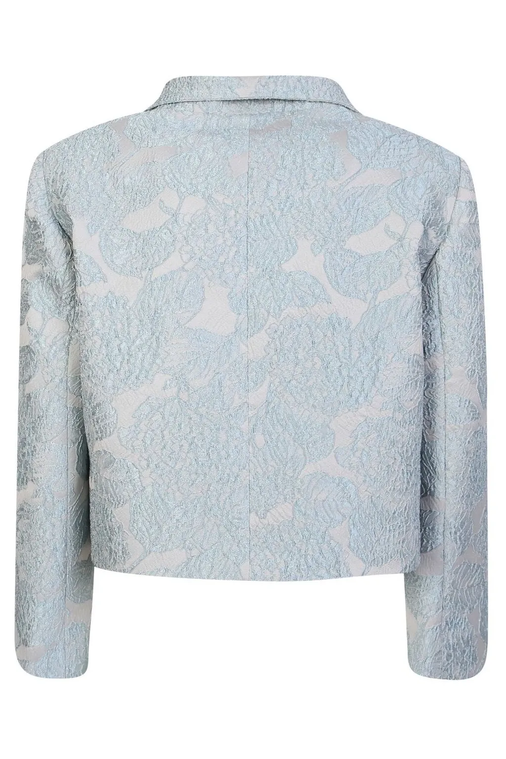 Brocade Open-Front Jacket