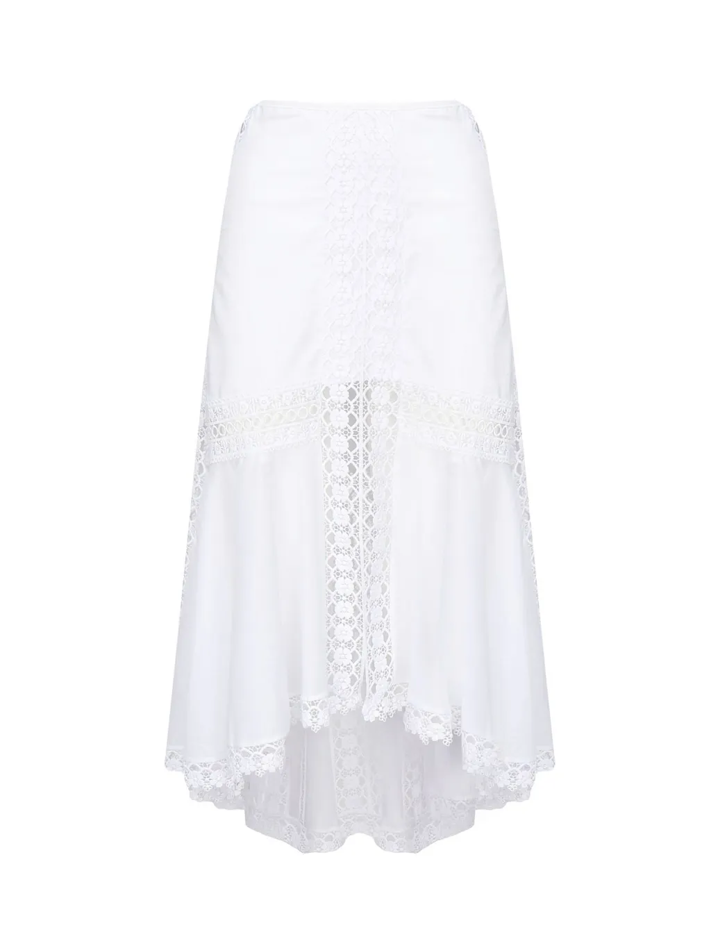 Asymmetric Lace Skirt