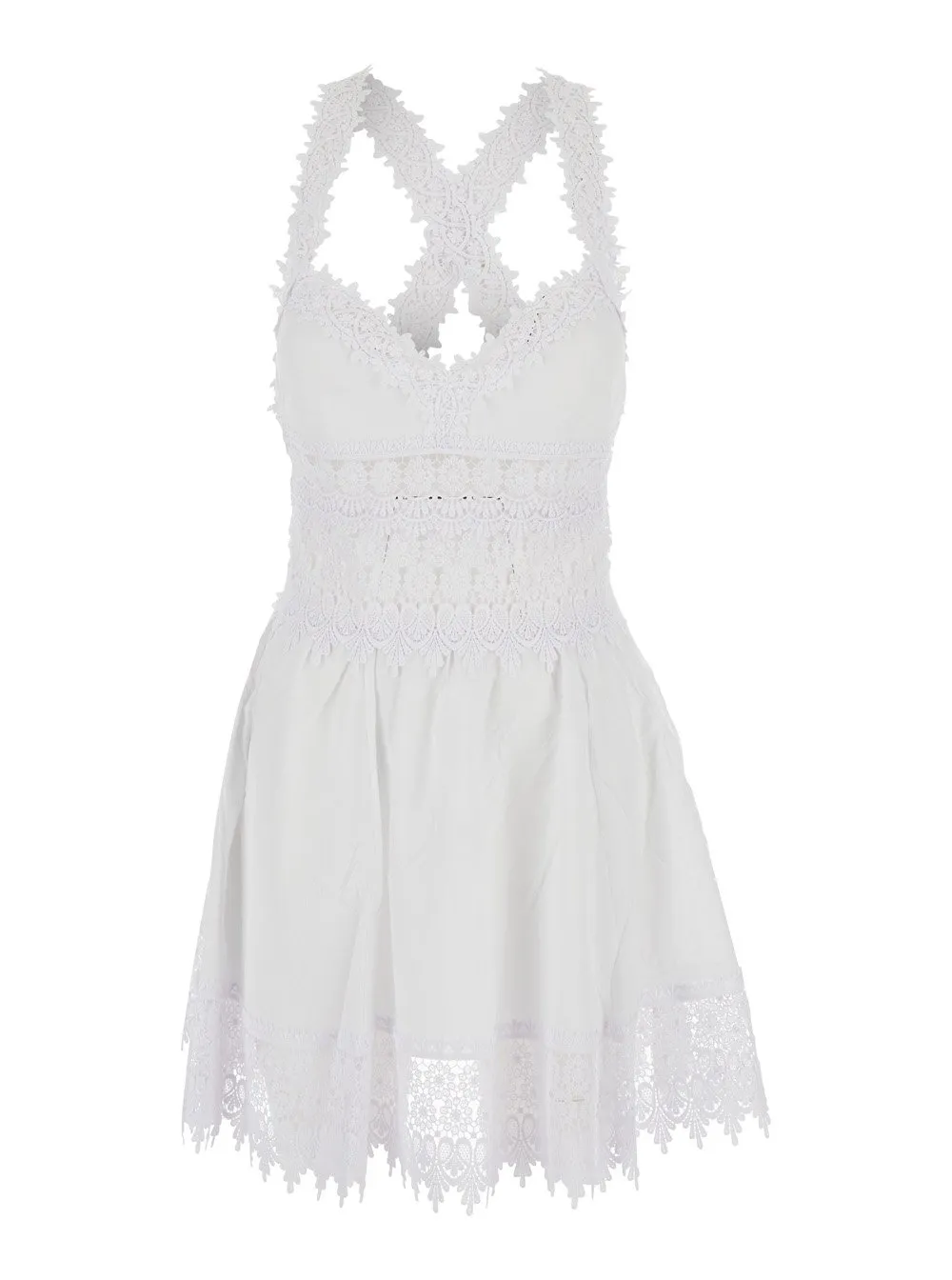 Marilyn Dress With Lace Straps