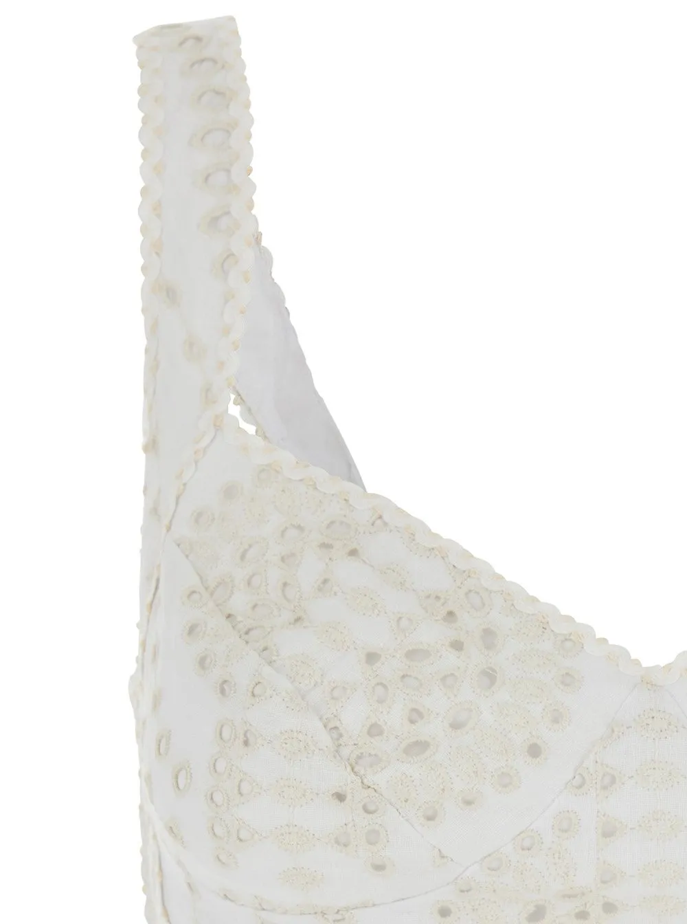 Goldie V Neck Perforated Top