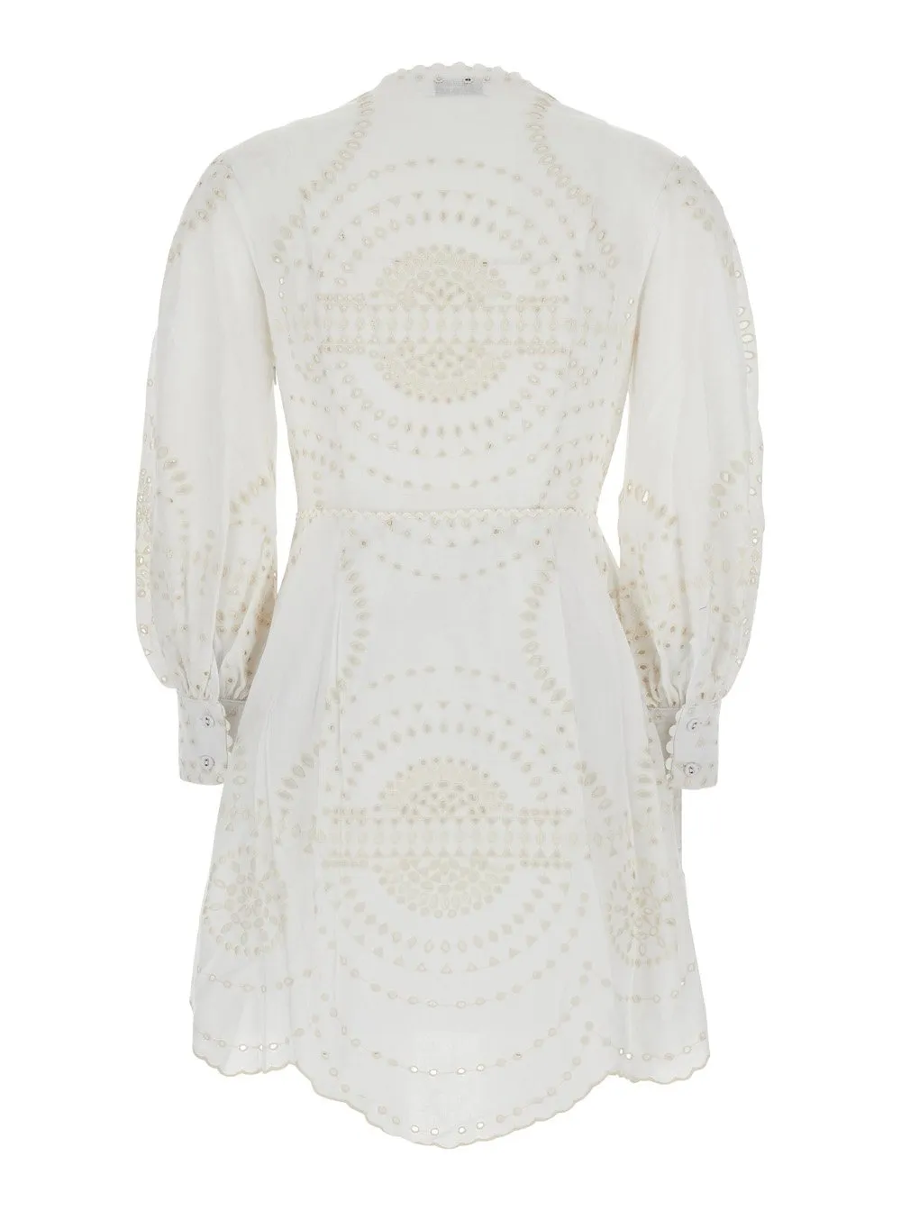 Asahi Embroidered Pleated Dress