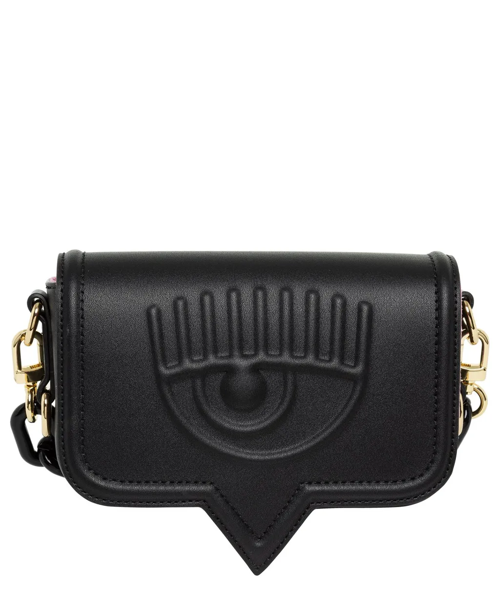 Logo Patch Chain-Linked Shoulder Bag