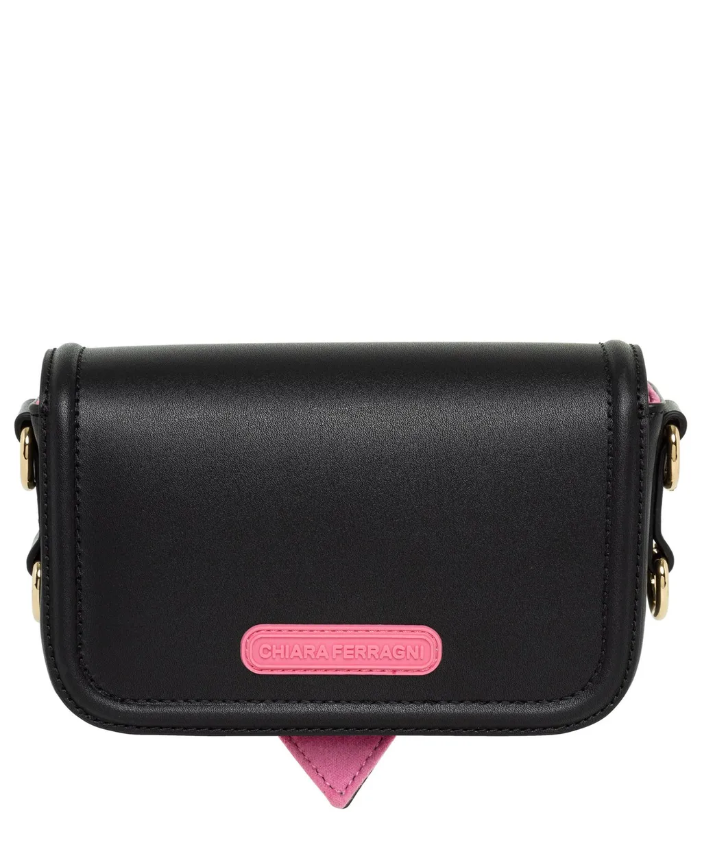 Logo Patch Chain-Linked Shoulder Bag