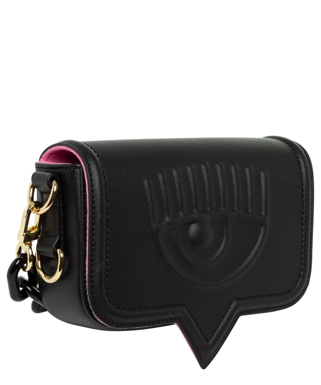 Logo Patch Chain-Linked Shoulder Bag