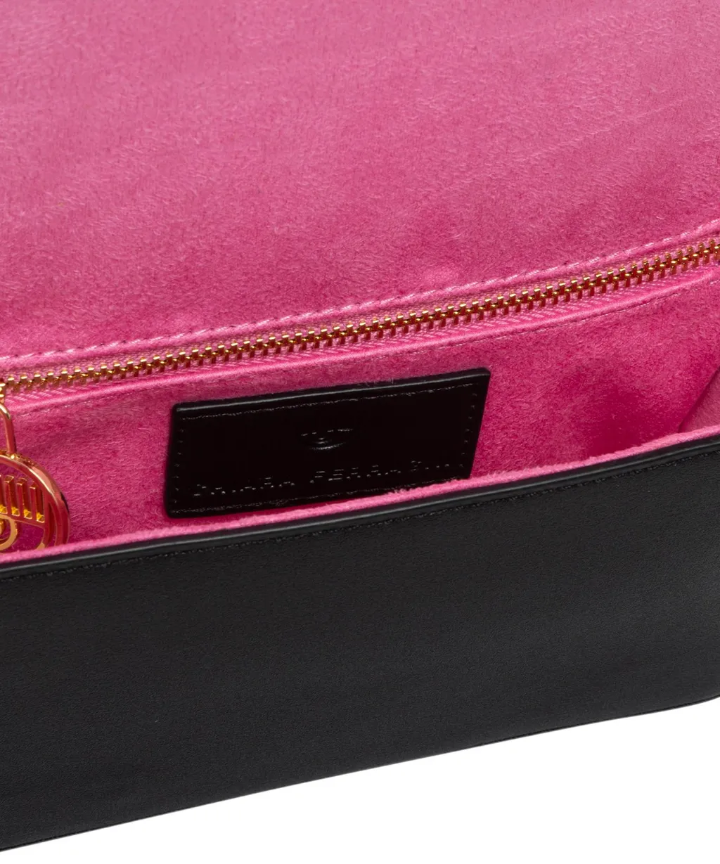 Logo Patch Chain-Linked Shoulder Bag