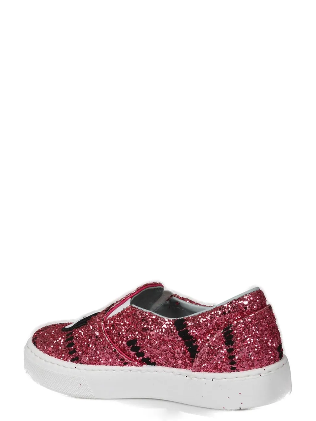 Glitter-Detailed Slip-On Sneakers