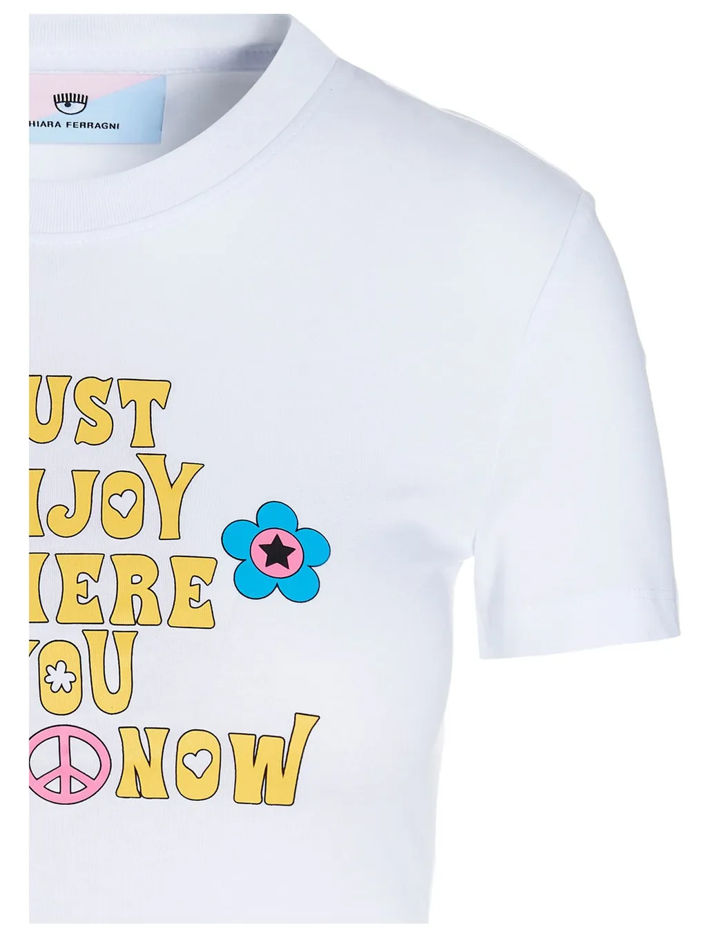 Slogan Printed Crewneck T-Shirt