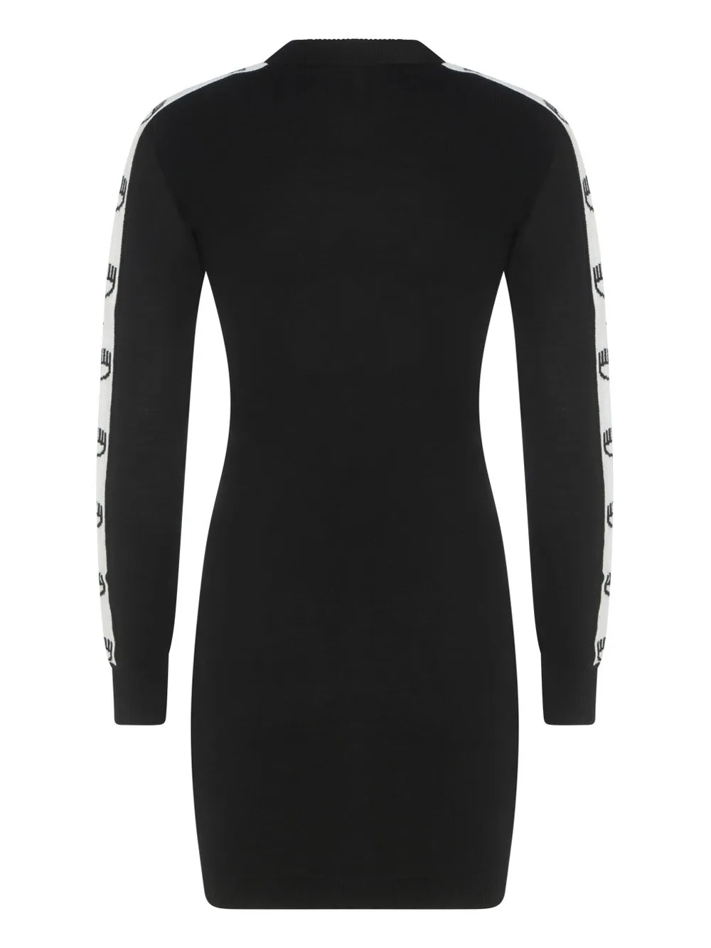 Logo Tape Crewneck Knitted Dress