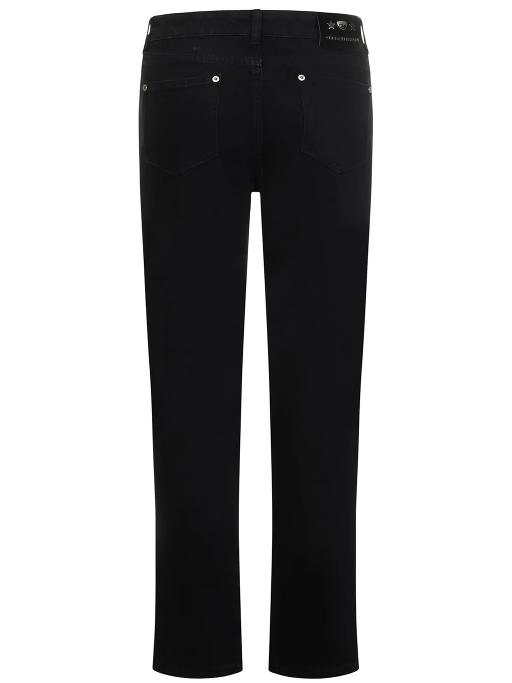 Straight-Leg Mid-Rise Trousers