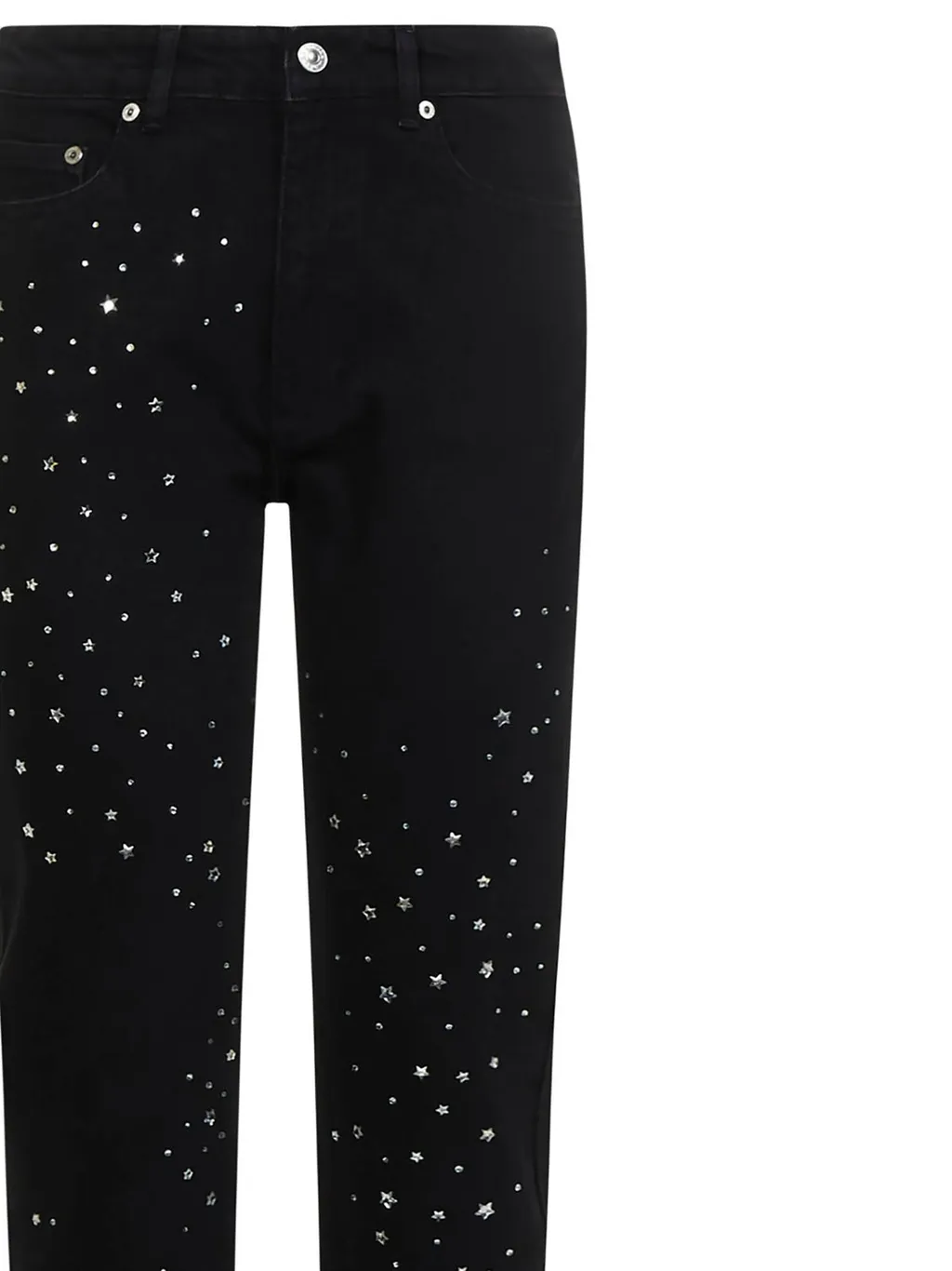 Straight-Leg Mid-Rise Trousers