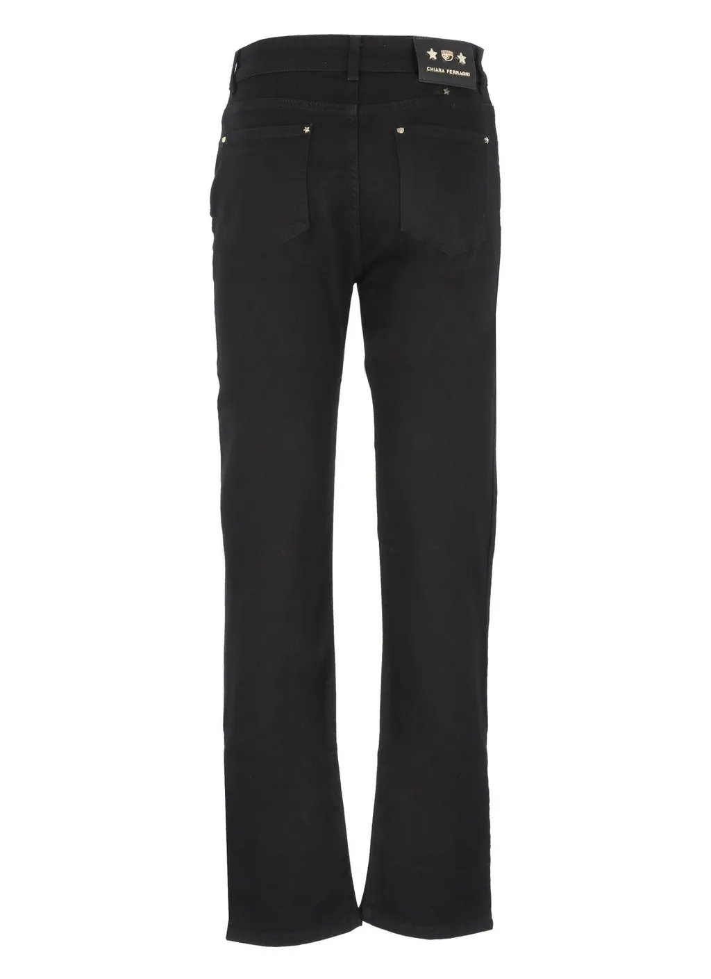 Stud-Embellished Straight-Leg Jeans