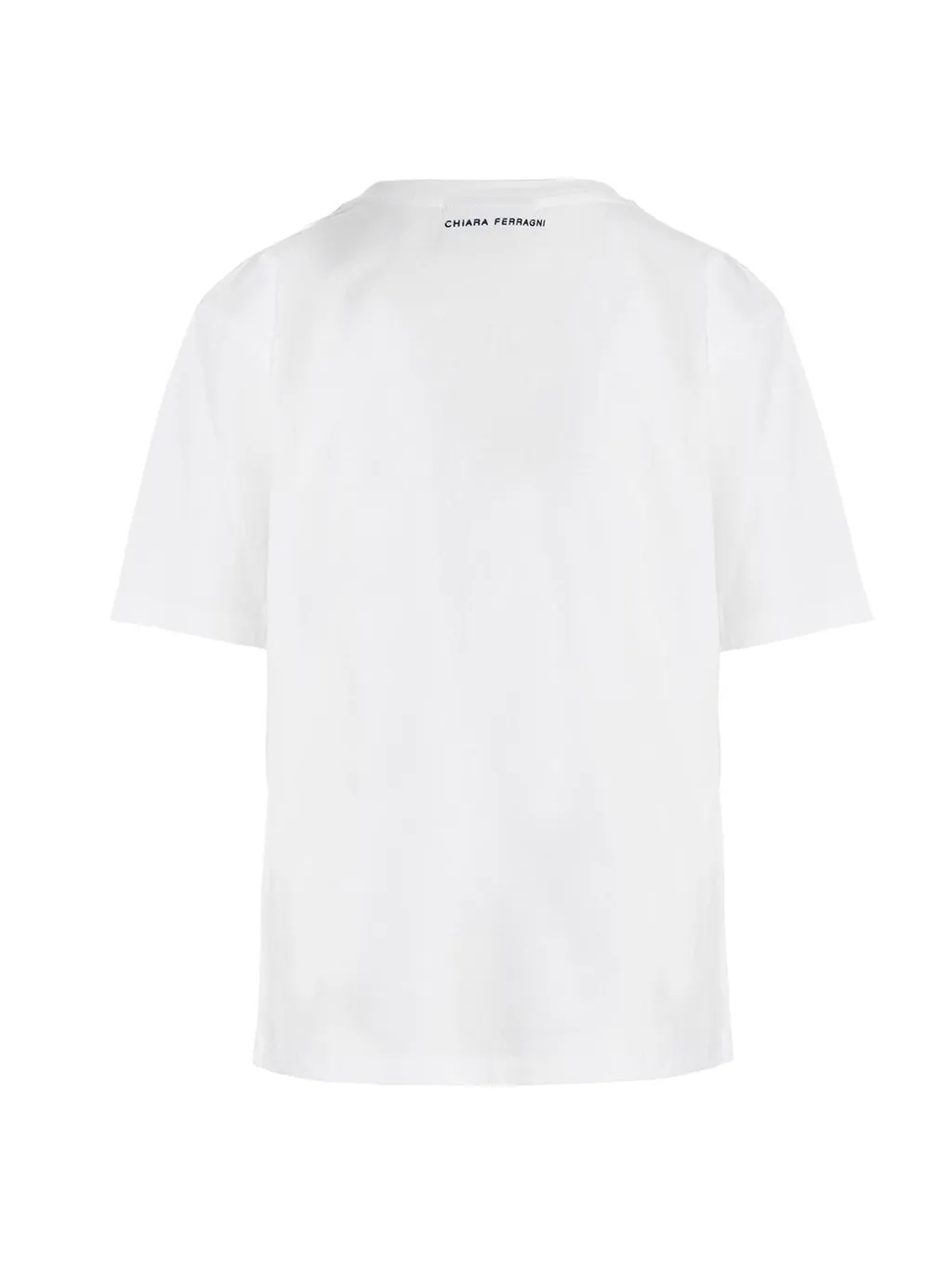 Slogan Printed Straight-Hem T-Shirt