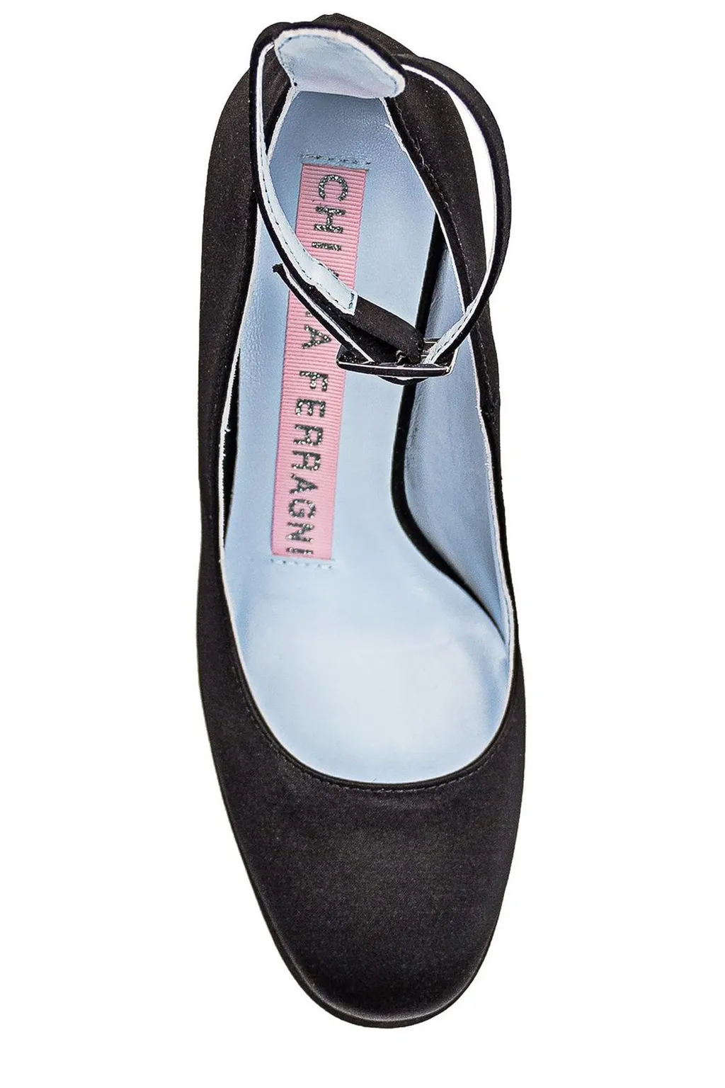 Round Toe Ankle Strap Pumps
