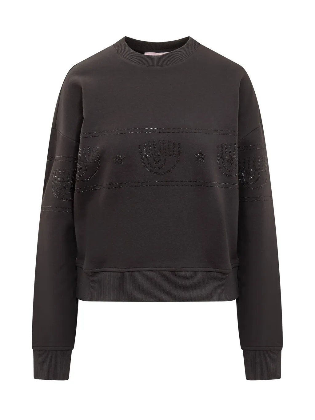 Eyelike Detailed Crewneck Sweatshirt