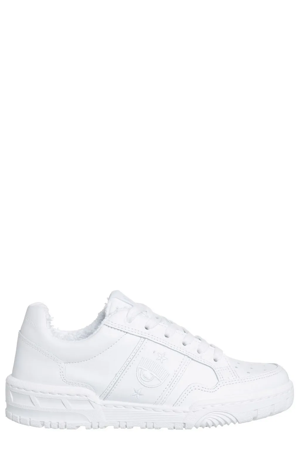 Embroidered Lace-Up Sneakers