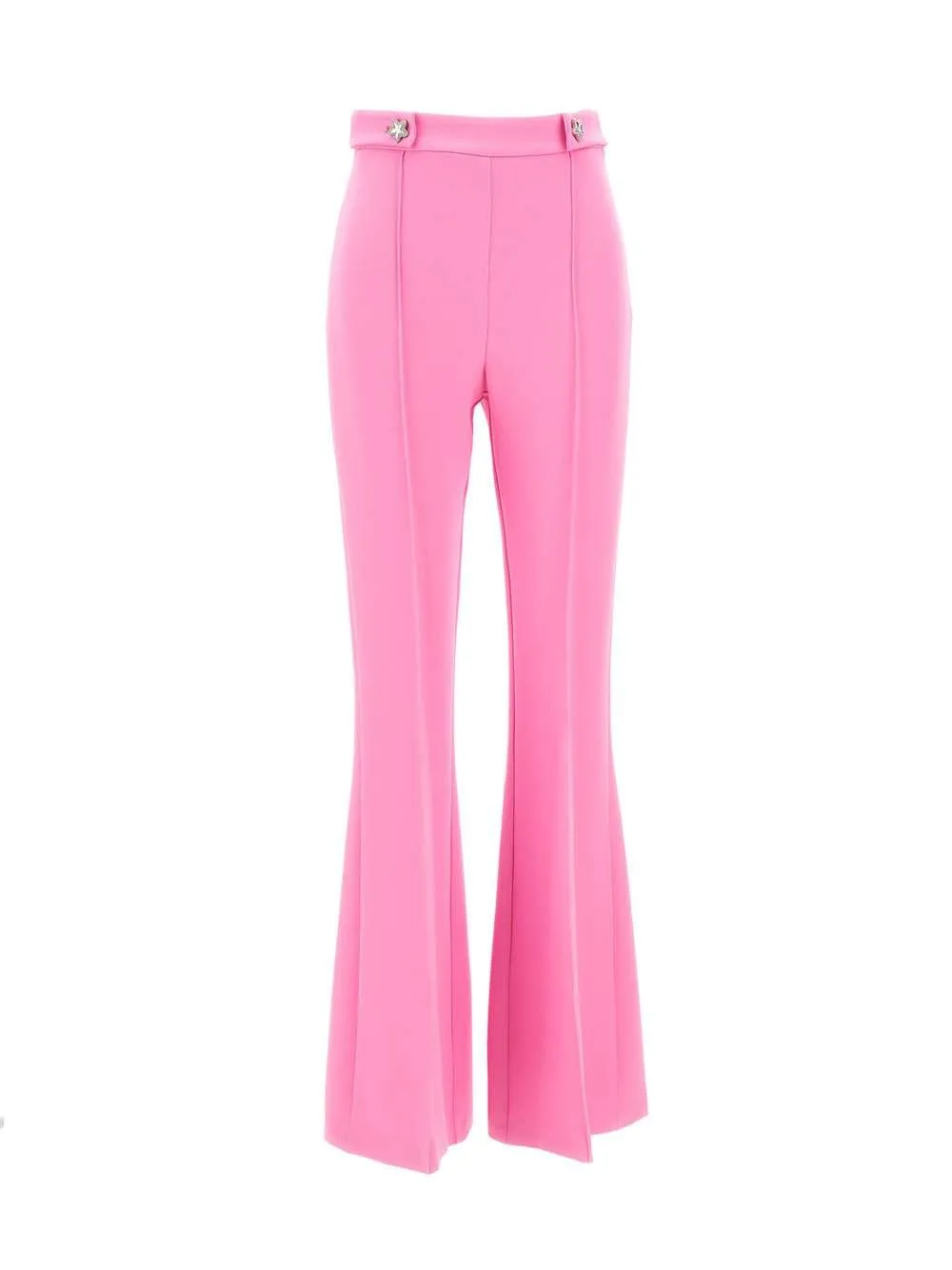High-Waist Flared Tailored Trousers