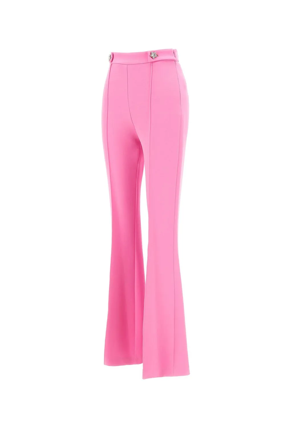 High-Waist Flared Tailored Trousers