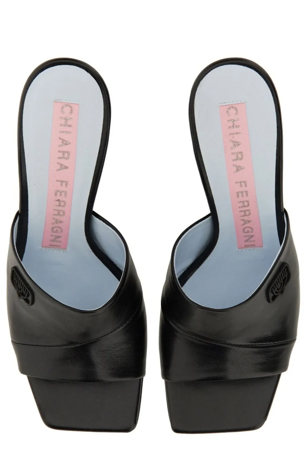 Tonal Logo-Plaque Slip-On Sandals