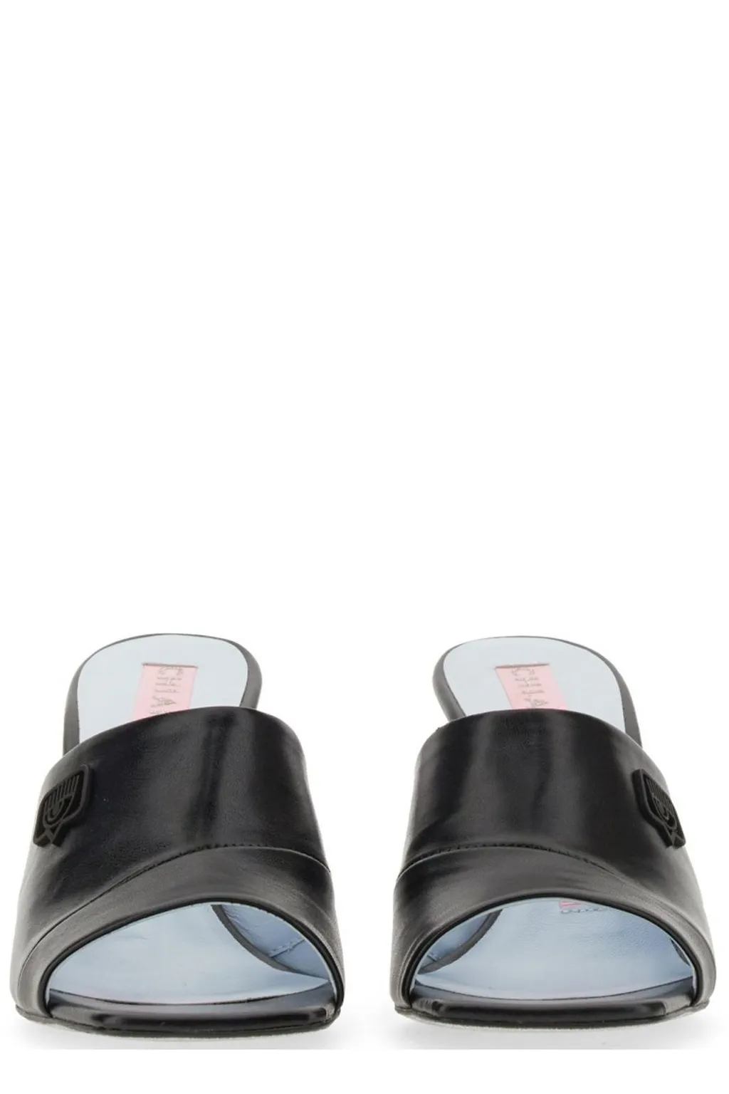 Tonal Logo-Plaque Slip-On Sandals