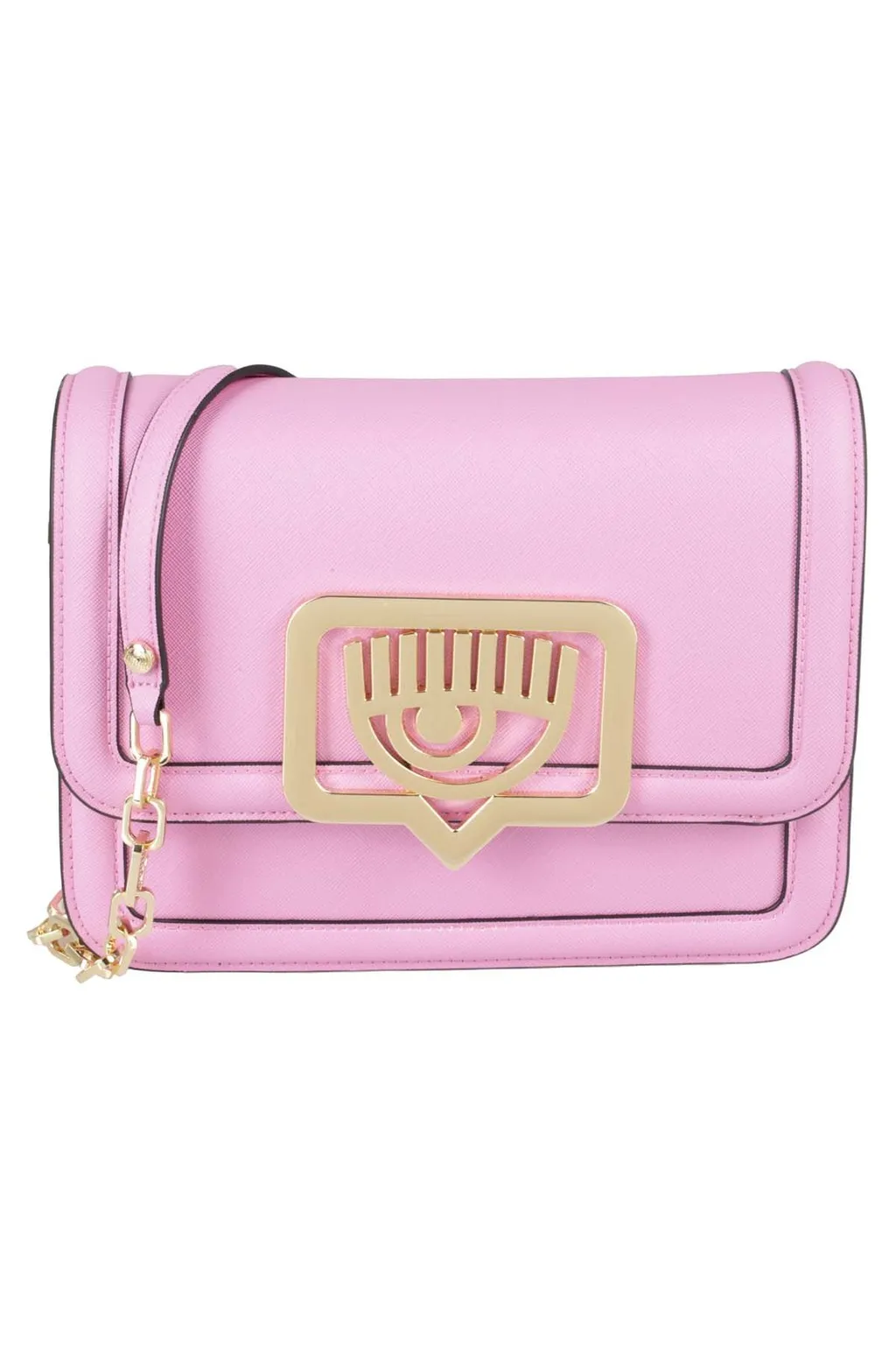 Logo-Plaque Chain-Linked Crossbody Bag